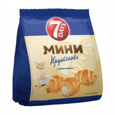 Круассаны 7 Days Мини с Кремом Ваниль 123г