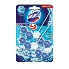 Блок Domestos для Очищения Унитаза Power 5 Дуо Свежесть Океана 55 гр Юнилевер