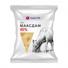 Сыр Маасдам 45% 180г Sweet Life Сыр Маасдам 45% 180г Sweet Life