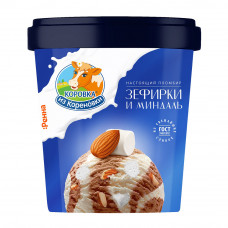 Мороженое Пломбир Коровка из Кореновки Зефирки Миндаль 300г Мороженое Пломбир Коровка из Кореновки Зефирки Миндаль 300г