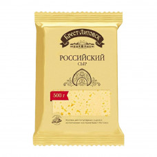 Сыр Брест-Литовск Российский 50% 500г Сыр Брест-Литовск Российский 50% 500г