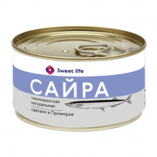Сайра Натуральная 245г Sweet Life