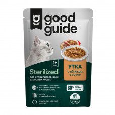 Корм Влажный для Кошек Good Guide Утка с Яблоком в Соусе 75г