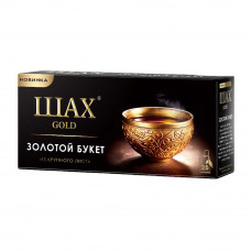 Чай Черный Шах Gold Золотой Букет 25 Пакетиков
