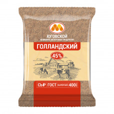 Сыр Юговской МК Голландский 45% 400г