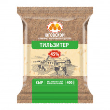Сыр Юговской МК Тильзитер 45% 400г