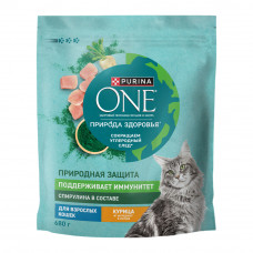 Корм Сухой для Взрослых Кошек Purina One Курица 680г