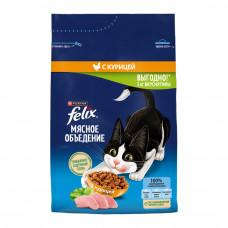 Корм Сухой для Кошек Felix Мясное Объедение Курица 3кг