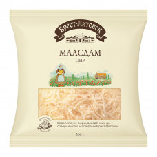 Сыр Полутвердый Брест-Литовск Маасдам Тертый 45% 200г