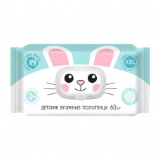 Полотенца Влажные Детские Универсальные XXL с Ромашкой 60шт