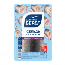 Сельдь Филе на Коже в Заливке с Пряностями 400г