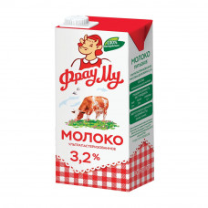 Молоко Фрау Му Ультрапастеризованное ТУ 3,2% 950м