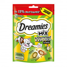 Лакомство для Кошек Dreamies Аппетитная Курочка и Мята 200г Лакомство для Кошек Dreamies Аппетитная Курочка и Мята 200г