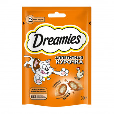 Лакомство для Кошек Dreamies Аппетитная Курочка 30г Лакомство для Кошек Dreamies Аппетитная Курочка 30г
