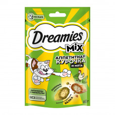 Лакомство для Кошек Dreamies Аппетитная Курочка и Мята 60г Лакомство для Кошек Dreamies Аппетитная Курочка и Мята 60г