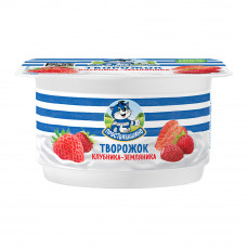 Продукт Творожный Простоквашино Клубника Земляника 3,6% 110г