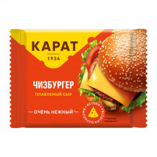 Сыр Плавленый Карат Чизбургер Ломтики 25% 130г Сыр Плавленый Карат Чизбургер Ломтики 25% 130г