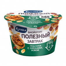 Йогурт Viola Полезный Завтрак с Гранолой и Изюмом 5% 180г