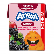 Морс Агуша Виноград Ежевика Черная Смородина 200мл