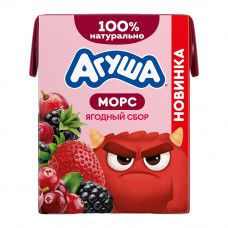 Морс Агуша Виноград Клюква Ежевика Клубника 200мл