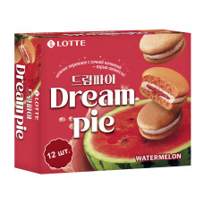 Печенье Lotte Dream Pie Watermelon со Вкусом Арбуза 276г