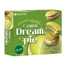 Печенье Lotte Dream Pie Melon со Вкусом Дыни 276г