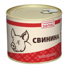 Свинина Тушеная Семейный Запас 525г ж/б Ключ