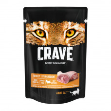 Корм Влажный для Взрослых Кошек Crave Индейка в Желе 70г Корм Влажный для Взрослых Кошек Crave Индейка в Желе 70г