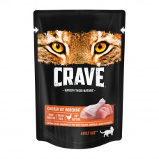 Корм Влажный для Взрослых Кошек Crave Курица в Желе 70г Корм Влажный для Взрослых Кошек Crave Курица в Желе 70г