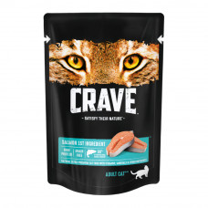 Корм Влажный для Взрослых Кошек Crave Лосось в Желе 70г Корм Влажный для Взрослых Кошек Crave Лосось в Желе 70г