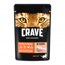 Корм Влажный для Взрослых Кошек Crave Курица в Соусе 70г Корм Влажный для Взрослых Кошек Crave Курица в Соусе 70г