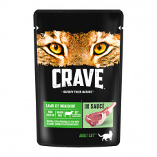 Корм Влажный для Взрослых Кошек Crave Ягненок в Соусе 70г Корм Влажный для Взрослых Кошек Crave Ягненок в Соусе 70г
