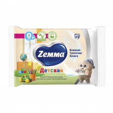 Туалетная Бумага Влажная Zemma Детская 40шт
