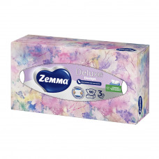 Салфетки Бумажные Zemma Deluxe Design 3 Слоя 90 Листов