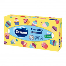 Салфетки Бумажные Zemma Everyday 2 Слоя 100 Листов