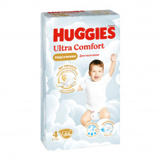 Подгузники Huggies Ultra Comfort для Мальчиков №4 66шт