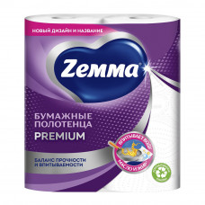 Бумажные Полотенца Zemma Premium 2 Слоя 2 Рулона