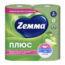 Туалетная Бумага Zemma Плюс Яблоко 2 Слоя 4 Рулона
