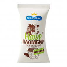 Мороженое Гроспирон Натур Пломбир Шоколадный 12% 90г