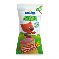 Мороженое Гроспирон Ми-Ми-Мишки Пломбир Клубника 12% 60г