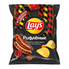 Чипсы Lays Рифленые Колбаски Братвурст по-Немецки 105г