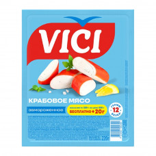 Крабовое Мясо Vici Замороженное 200+20г Крабовое Мясо Vici Замороженное 200+20г