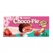 Печенье Orion Choсo Pie Клубника 180г