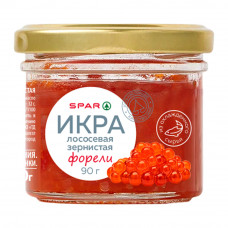 Икра Лососевая Форели SPAR Зернистая 90г Стекло Икра Лососевая Форели SPAR Зернистая 90г Стекло