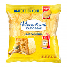 Чипсы Московский Картофель Рифленые Сыр Пармезан + Соус 60г