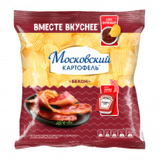 Чипсы Московский Картофель Рифленые Бекон + Соус 60г