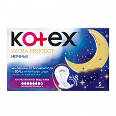 Прокладки Kotex Экстра Защита Ночные 5шт