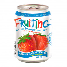 Напиток Сокосодержащий Fruiting с Кусочками Клубники 238мл