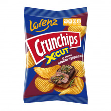 Чипсы Crunchips X-Cut Рифленые Стейк Чурраско 70г