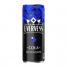 Напиток Evervess Газированный Cola без Сахара 0,33л ж/б